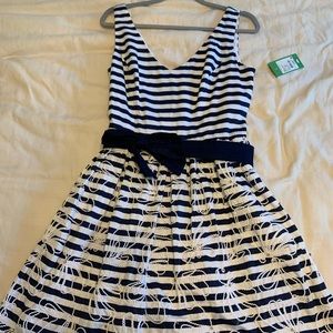 NWT Lilly Pulitzer Roswell Dress in Bright Navy Size 8